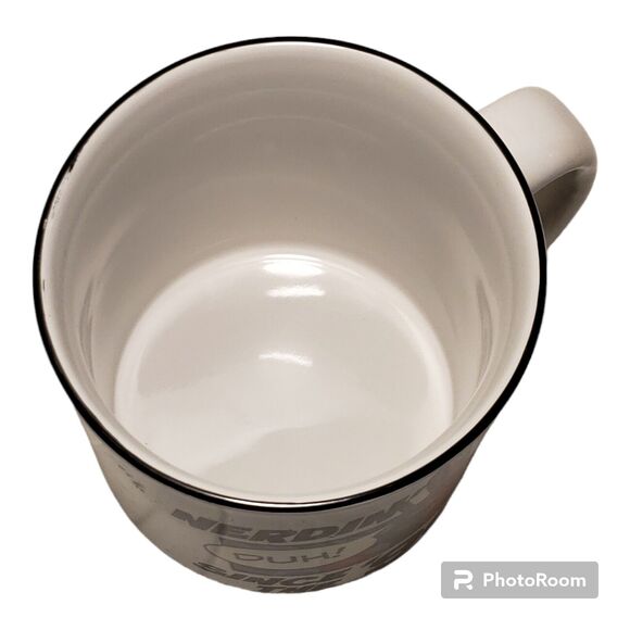 Marvel Deadpool Nerdin' Since The 90's 20oz Ceramic Camper Style Mug White NEW - Picture 3 of 4